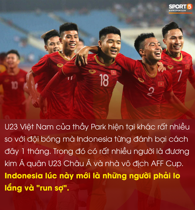 U23 Indonesia l&agrave; nh&agrave; t&acirc;n v&ocirc; địch Đ&ocirc;ng Nam &Aacute;, nhưng U23 Việt Nam giờ đ&acirc;y l&agrave; phi&ecirc;n bản ho&agrave;n to&agrave;n kh&aacute;c - Ảnh 1.