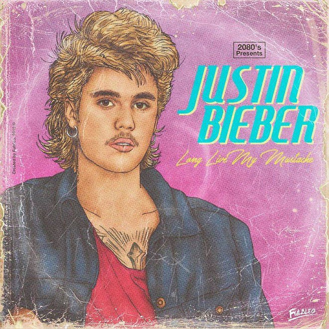 Đưa Taylor Swift, Justin Bieber... cùng loạt sao về quá khứ của những năm 80, bìa album của họ trông sẽ như thế nào? - Ảnh 3.