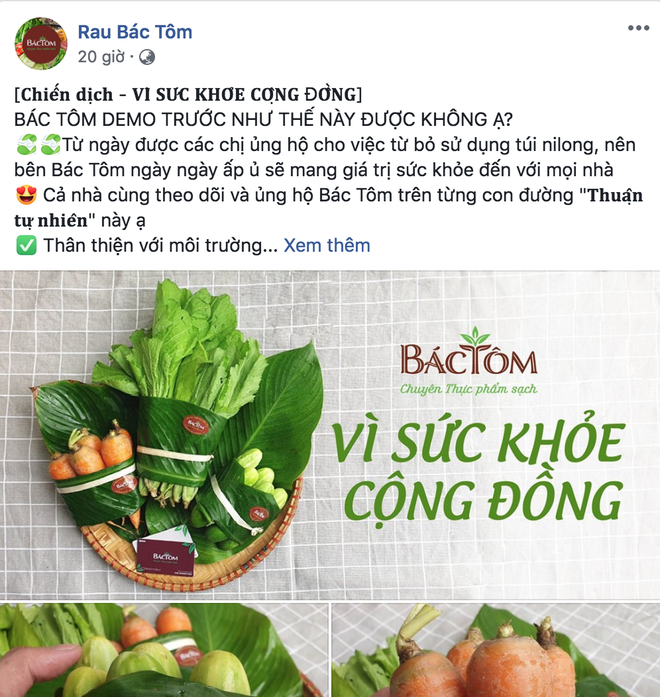 Sau Chiang Mai, các cửa hàng rau ở Việt Nam cũng bắt đầu chiến dịch hạn chế túi nilon - Ảnh 4.