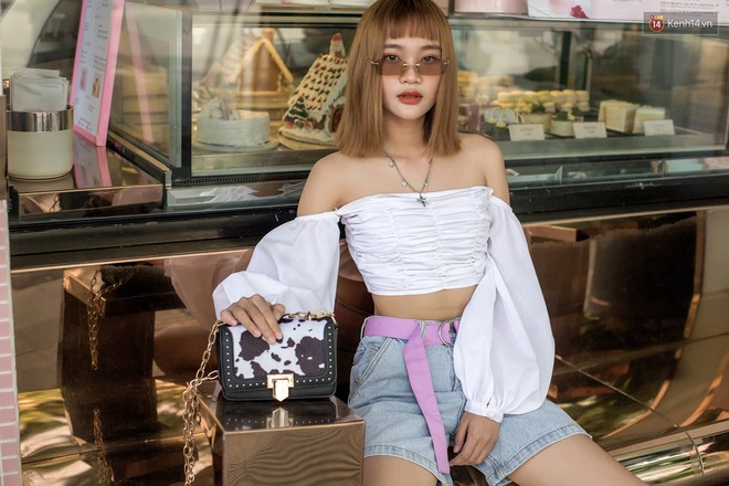 Áo blouse + chân váy chữ A và crop top + quần túi hộp là 2 công thức bạn sẽ muốn áp dụng ngay sau khi ngắm street style giới trẻ Việt tuần qua - Ảnh 10.