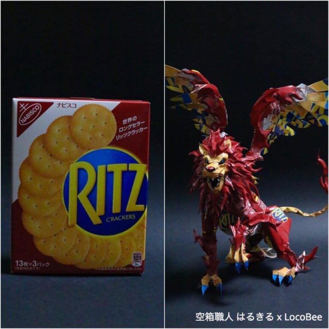 M&ecirc; mẩn trước loạt m&ocirc; h&igrave;nh nghệ thuật được l&agrave;m từ bao b&igrave; b&aacute;nh kẹo - Ảnh 9.