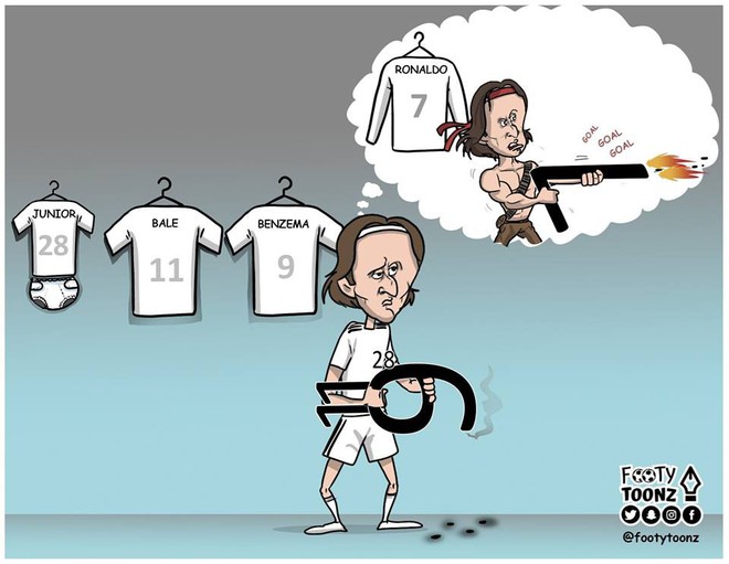 Loạt ảnh biếm họa hóm hỉnh về thất bại đen tối bậc nhất lịch sử Real Madrid - Ảnh 1.