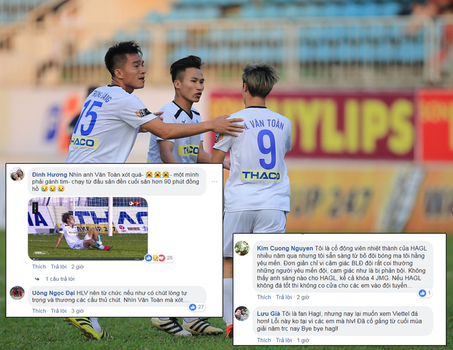 Xót xa cho Văn Toàn, fan đồng loạt tấn công fanpage HAGL kêu gọi HLV Dương Minh Ninh từ chức - Ảnh 2.