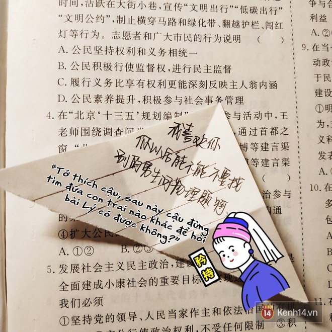 Crush cậu bạn giỏi L&yacute; nhất lớp, nữ sinh nh&uacute;t nh&aacute;t tưởng kh&ocirc;ng c&oacute; kết quả ai ngờ được tỏ t&igrave;nh theo c&aacute;ch h&uacute; hồn  - Ảnh 3.