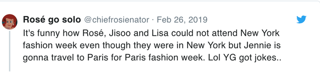 Netizen tố YG bất công vì để Jennie đi dự Paris Fashion Week còn Lisa thì không nhưng sự thật là gì?  - Ảnh 2.