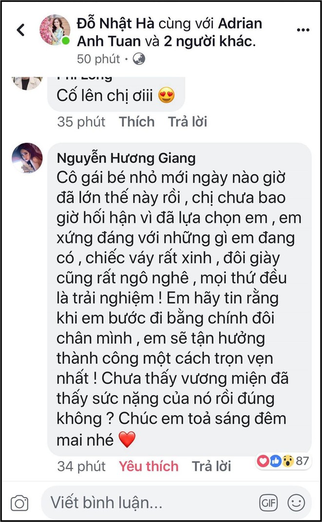 Hương Giang nhắn nhủ Nhật Hà trước thềm Chung kết Hoa hậu Chuyển giới Quốc tế: “Chị chưa bao giờ hối hận vì đã lựa chọn em” - Ảnh 1.