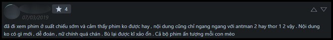 Kh&aacute;n giả chia rẽ sau suất chiếu sớm Captain Marvel: Fan khen tuyệt t&aacute;c, người ch&ecirc; tệ nhất MCU - Ảnh 10.
