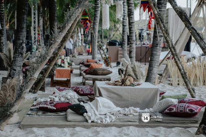 Ngày thứ 2 tiệc cưới của cặp đôi tỷ phú Ấn Độ tại Phú Quốc: Hàng trăm bàn tiệc ngồi bên bãi biển, khách mời diện đồ “thổ dân” cá tính - Ảnh 6.