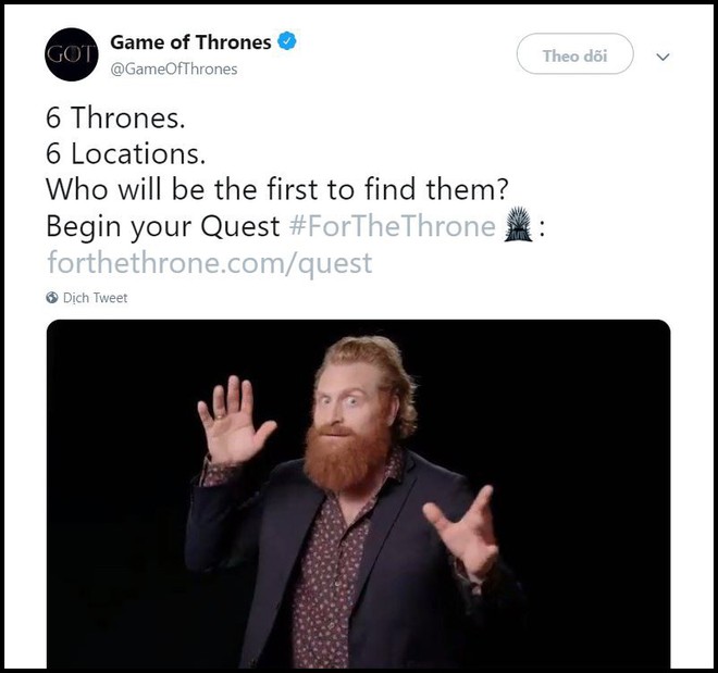 Nhà không có gì ngoài điều kiện, Game of Thrones chơi trò giấu ghế khắp địa cầu, fan khuyên: Đừng đặt ở Việt Nam! - Ảnh 1.