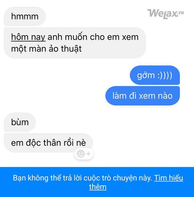 Tính làm anh bất ngờ bằng thông báo FA ngày 1/4, anh lừa lại một cú hết hồn bạn không thể trả lời cuộc trò chuyện này - Ảnh 7.