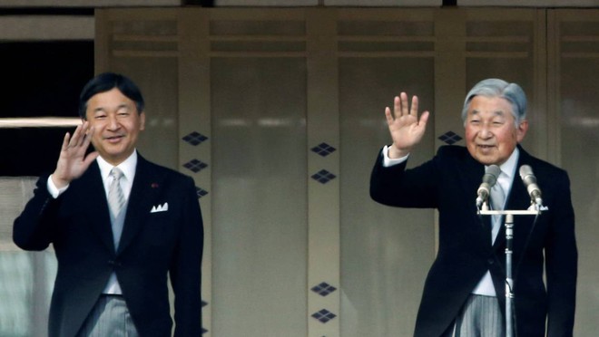 Hình ảnh Nhật hoàng Akihito và Hoàng Thái tử Naruhito- Ảnh 1.
