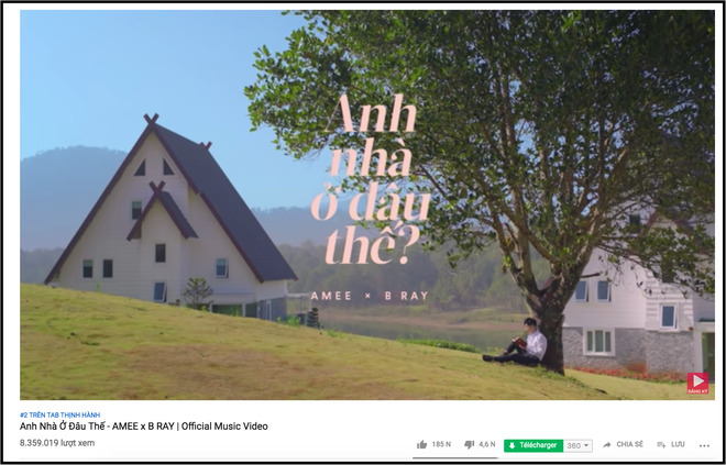 MV debut leo Top 2 Trending Youtube, AMEE “thừa thắng” mời B Ray cover “Anh nhà ở đâu thế?” phiên bản piano chiêu đãi fan - Ảnh 2.