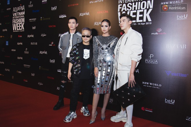 Tiểu Vy giật giũ, Nam Em thành đại phu nhân trên thảm đỏ Aquafina Vietnam International Fashion Week - Ảnh 20.