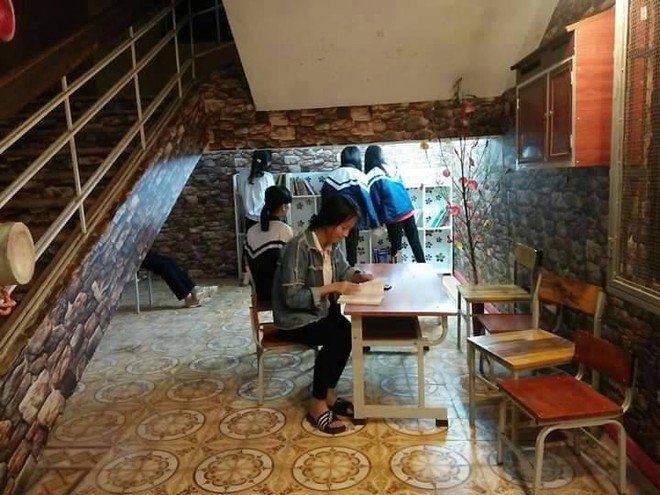 Ngôi trường ở Bắc Giang biến một nơi không ai ngờ tới và những thứ bỏ đi thành khu học tập cho học sinh khiến ai cũng trầm trồ - Ảnh 4.