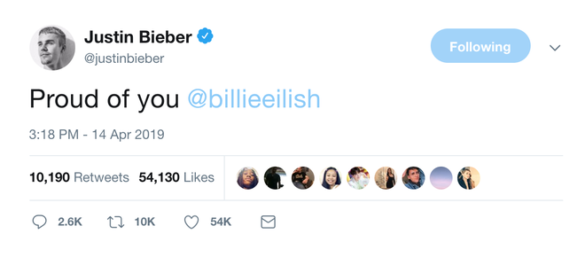 Fangirl thành công nhất gọi tên Billie Eilish: Được Justin Bieber khen tự hào trước hẳn 105 triệu người - Ảnh 5.