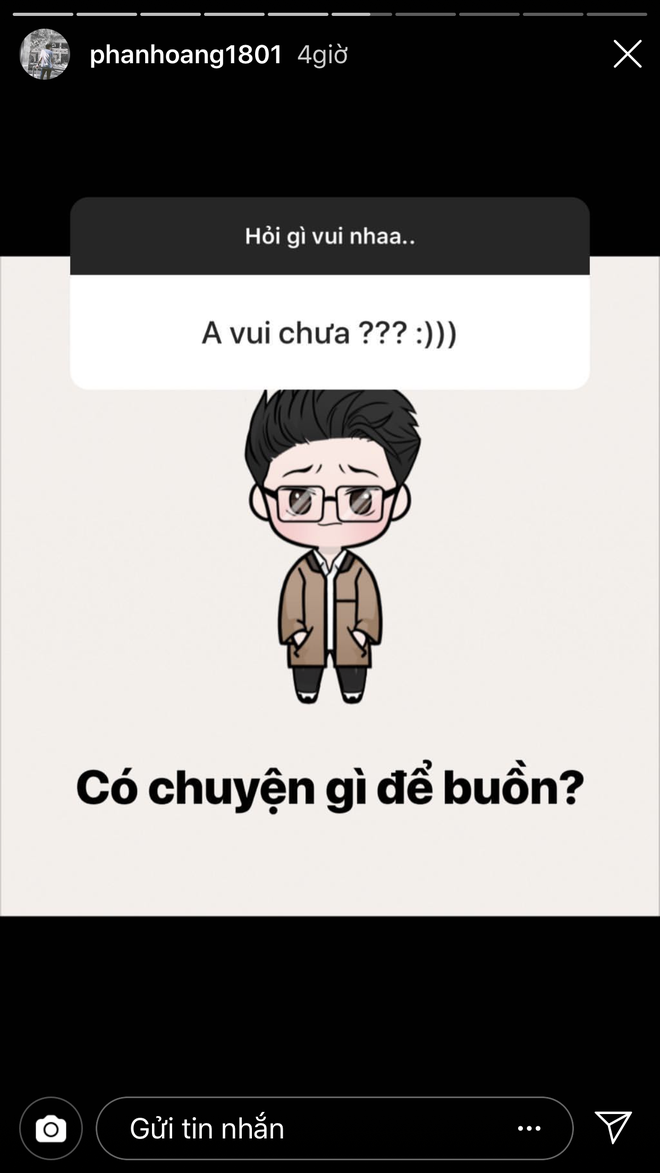 Bị đồn chia tay bạn g&aacute;i xinh đẹp n&ecirc;n thất t&igrave;nh l&agrave;m thơ, Phan Ho&agrave;ng &ldquo;lật mặt&rdquo; khi c&oacute; người hỏi thăm: C&oacute; chuyện g&igrave; để buồn? - Ảnh 5.