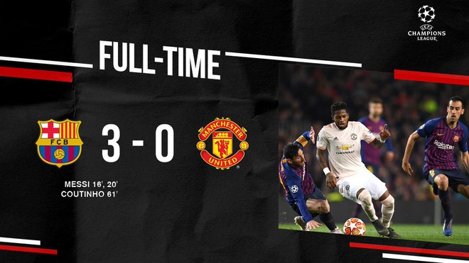 Barcelona 3-0 Man United (4-0): Messi tỏa sáng rực rỡ với cú đúp, chấm dứt hành trình của Man United tại Champions League - Ảnh 3.