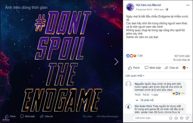 Vì sao fan MARVEL giữ mình cự tuyệt spoil, thà tắt Facebook một tuần còn hơn biết nội dung trước khi xem?  - Ảnh 1.