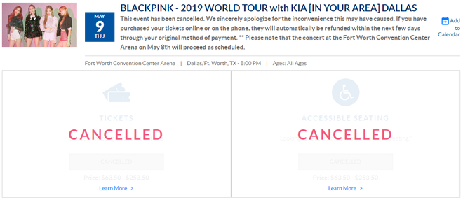 YG bất ngờ hủy concert của Black Pink tại Mỹ, v&igrave; lo cho sức khỏe g&agrave; nh&agrave; hay v&igrave; v&eacute; ế? - Ảnh 1.