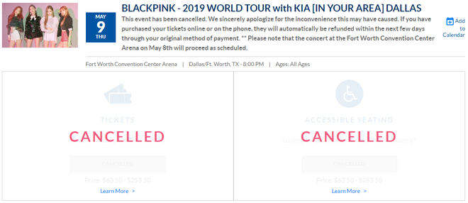 YG bất ngờ hủy concert của Black Pink tại Mỹ, vì lo cho sức khỏe gà nhà hay vì vé ế? - Ảnh 1.