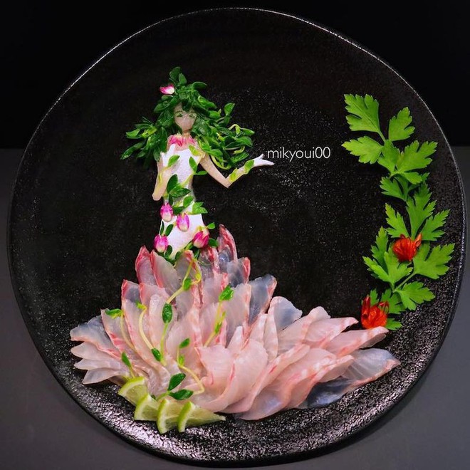 Nghệ thuật sashimi Nhật Bản độc đáo đến mức nhìn thoáng qua không ai nghĩ tác phẩm này được làm từ cá - Ảnh 2.