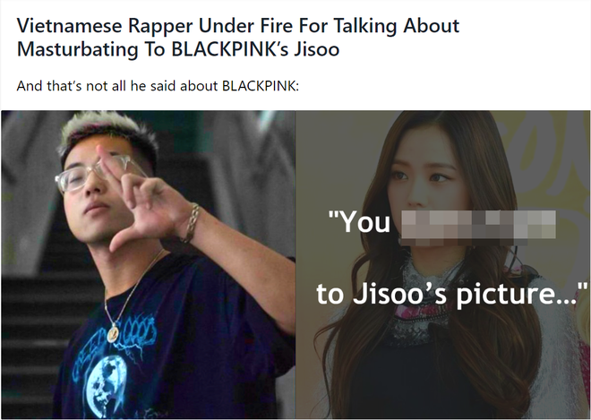 Rapper Việt dùng ca từ tục tĩu xúc phạm BLACKPINK lên cả trang tin nước ngoài, công chúng quốc tế phản ứng ra sao? - Ảnh 1.