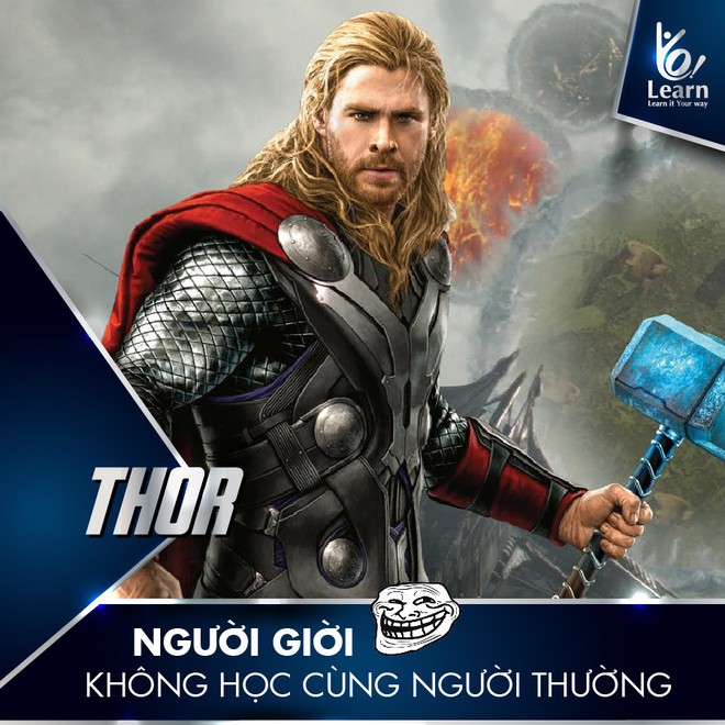 Vừa hài hước lại chuẩn khỏi cần chỉnh: Nếu ở Việt Nam thì các siêu anh hùng Avengers sẽ học ngành gì và trường nào? - Ảnh 3.