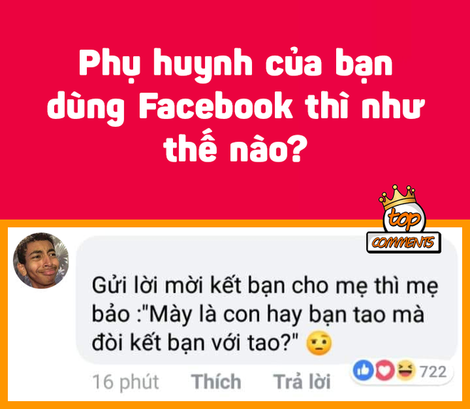 Khi phụ huynh dùng Facebook: Vừa đăng status tìm người tám, mẹ vào comment rảnh thì xuống rửa bát - Ảnh 1.