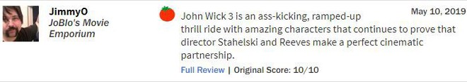 John Wick 3 đạt điểm gần tuyệt đối, tuyệt phẩm hành động là đây chứ còn đâu? - Ảnh 7.
