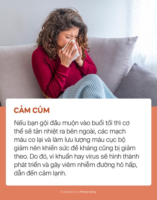 Bất chấp để tóc ướt đi ngủ, bạn sẽ có nguy cơ gặp phải những vấn đề sức khoẻ này  - Ảnh 9.