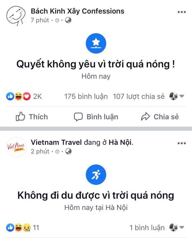 Hà Nội nắng nóng suy nhược, các page nổi tiếng đồng loạt đăng status dỗi hờn đòi đình công - Ảnh 7.