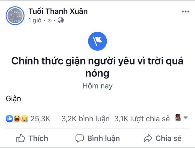 Hà Nội nắng nóng suy nhược, các page nổi tiếng đồng loạt đăng status dỗi hờn đòi đình công - Ảnh 3.