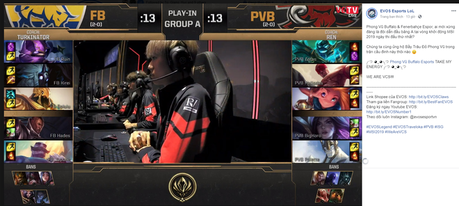 Oan gia tại VCS nhưng lại l&agrave; người bạn th&acirc;n của PVB tr&ecirc;n đấu trường quốc tế: EVOS Esports - Ảnh 1.