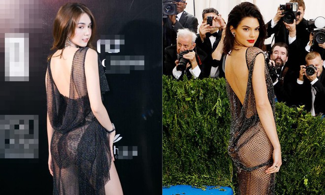 Dậy sóng vì loạt ảnh thảm đỏ giống nhau bất ngờ của Ngọc Trinh và Kendall Jenner: Lấy cảm hứng hay học tập trắng trợn? - Ảnh 5.