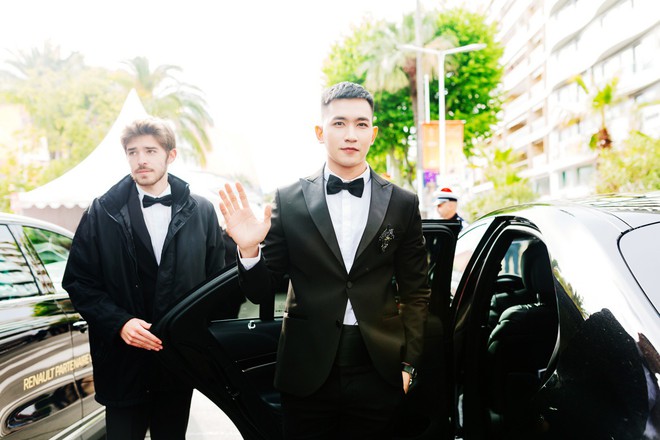 Không chọn ồn ào như Ngọc Trinh, Võ Cảnh lịch lãm xuất hiện trên thảm đỏ Cannes ngày thứ 6 - Ảnh 9.