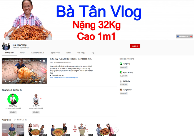Gặp bà Tân Vê Lốc có 1 triệu sub kênh Youtube: Bà cao 1m1, nặng 32kg, nhưng nhờ quay clip ăn nhiều nên tăng thêm nửa cân rồi! - Ảnh 2.
