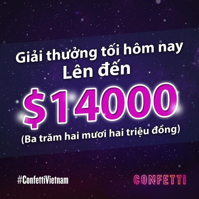 1 người nhận được hơn 6 triệu đồng, số tiền thưởng kỷ lục của Confetti Vietnam đây rồi! - Ảnh 1.