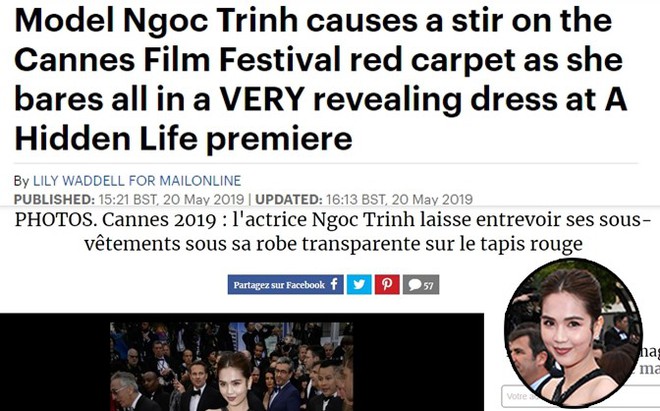 Truyền thông và netizen nước ngoài phản ứng gay gắt về Ngọc Trinh tại Cannes: Báo Anh, Pháp còn không căng bằng xứ Trung - Ảnh 4.