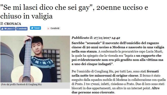 Vụ &aacute;n giết người nh&eacute;t x&aacute;c v&agrave;o vali r&uacute;ng động nước &Yacute;: Y&ecirc;u th&igrave; say đắm, chia tay rồi dọa tung ảnh giường chiếu v&agrave; kết cục bi thảm cho nam sinh tuổi đ&ocirc;i mươi - Ảnh 6.