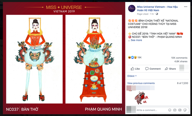Thiết kế Bàn thờ thi phần trang phục để Hoàng Thuỳ dự Miss Universe 2019 đang khiến dân tình cạn hết lời! - Ảnh 2.