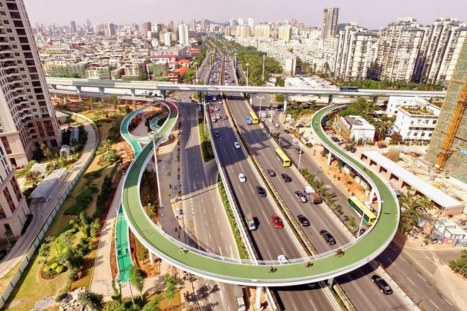  Bắc Kinh mở làn đường dành riêng cho xe đạp để giảm tắc đường  - Ảnh 1.