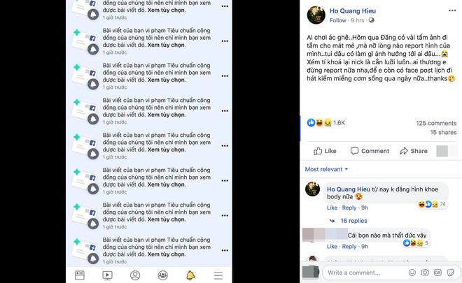 Đen như Hồ Quang Hiếu: Đăng ảnh ở bồn tắm thôi mà hết bị bóc du lịch cùng Bảo Anh, lại còn bị report Facebook - Ảnh 3.