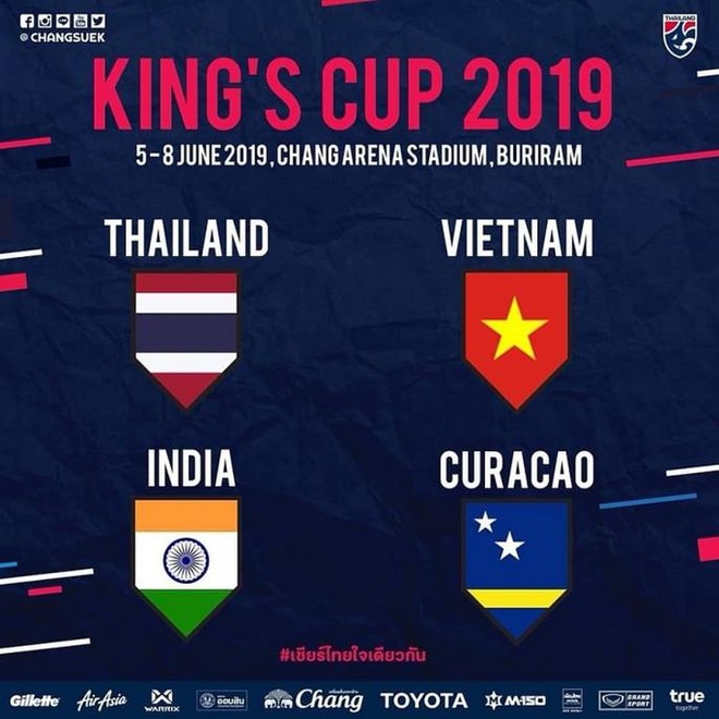 Kings Cup thay đổi thể thức chia cặp, người Thái khát khao đánh bại Việt Nam mừng nhà Vua mới - Ảnh 1.