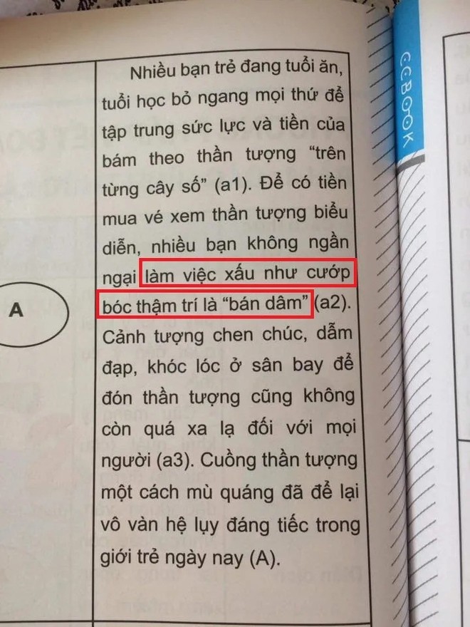 Sách tham khảo môn Văn viết fan K-Pop “bán dâm” để kiếm tiền mua vé concert khiến dân mạng phẫn nộ tột độ - Ảnh 3.