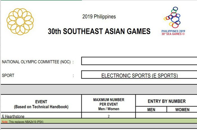 Nóng: Esports Việt Nam thêm cơ hội giành huy chương tại SEA Games 2019 sau thay đổi này của BTC - Ảnh 1.