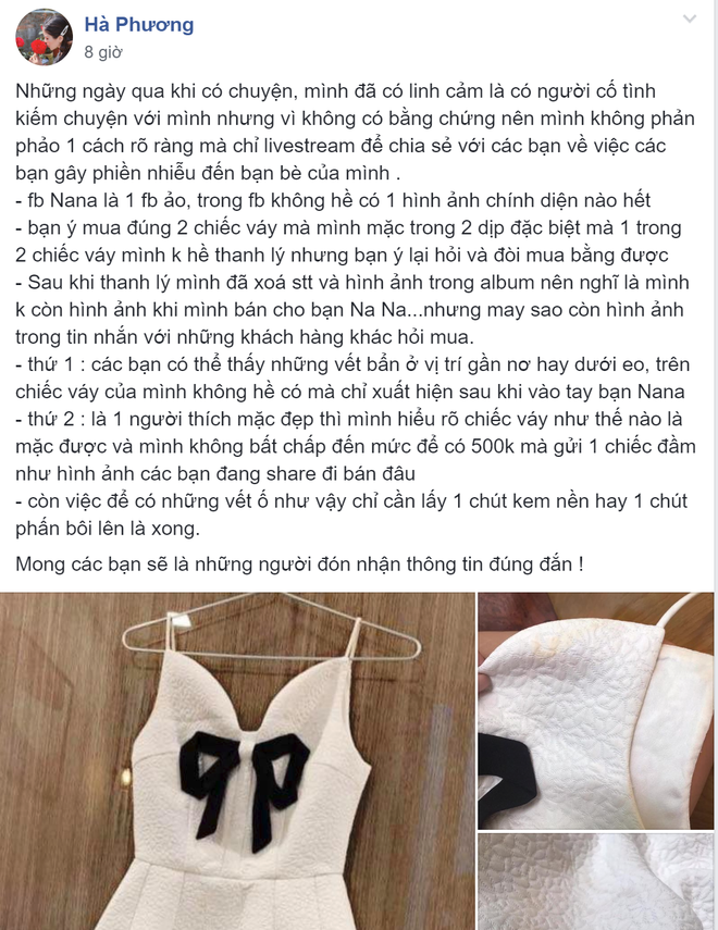 Nữ MC vụ thanh lý váy 500k như giẻ lau tố ngược người mua hãm hại mình, phản ứng của dân mạng mới bất ngờ - Ảnh 3.