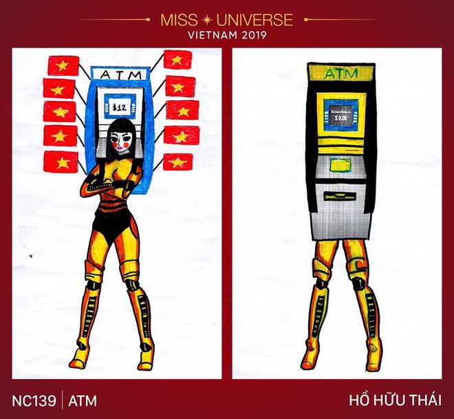 Choáng với loạt ý tưởng trang phục mới dành cho Hoàng Thuỳ dự thi Miss Universe: Từ ninja Lead, heo quay đến cây ATM - Ảnh 4.