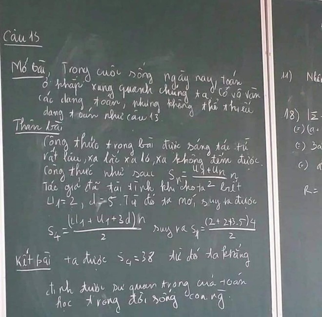 Học Chuyên Văn nhưng bị bắt làm bài thi môn Toán, nam sinh biến tấu ra lời giải đọc không nhịn được cười - Ảnh 1.