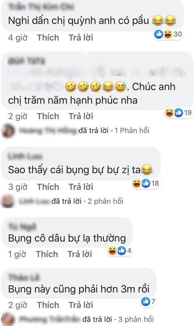 Mai Quỳnh Anh bị soi vòng 2 to bất thường trong đám cưới - Ảnh 4.