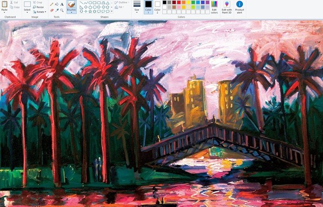 Họa sỹ vẽ tranh bằng Paint đỉnh như Photoshop, ai ngờ dân mạng thi nhau khoe hàng xịn không kém - Ảnh 2.